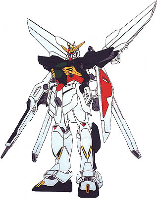 And his gundam, the Gundam Double X